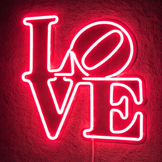 LOVE Neon Sign – Romantic LED Wall Decor for Bedroom & Couple Aesthetic