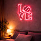LOVE Neon Sign – Romantic LED Wall Decor for Bedroom & Couple Aesthetic