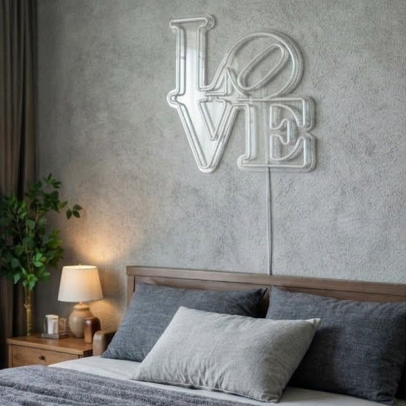 LOVE Neon Sign – Romantic LED Wall Decor for Bedroom & Couple Aesthetic