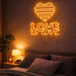 Love Is Love Neon Sign – LGBTQ LED Wall Decor for Bedroom & Pride Aesthetic