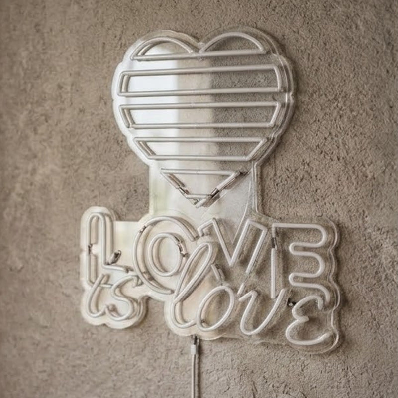 Love Is Love Neon Sign – LGBTQ LED Wall Decor for Bedroom & Pride Aesthetic