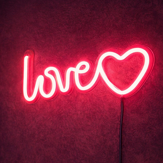 Love Neon Sign – Romantic LED Wall Decor for Bedroom & Couple Room