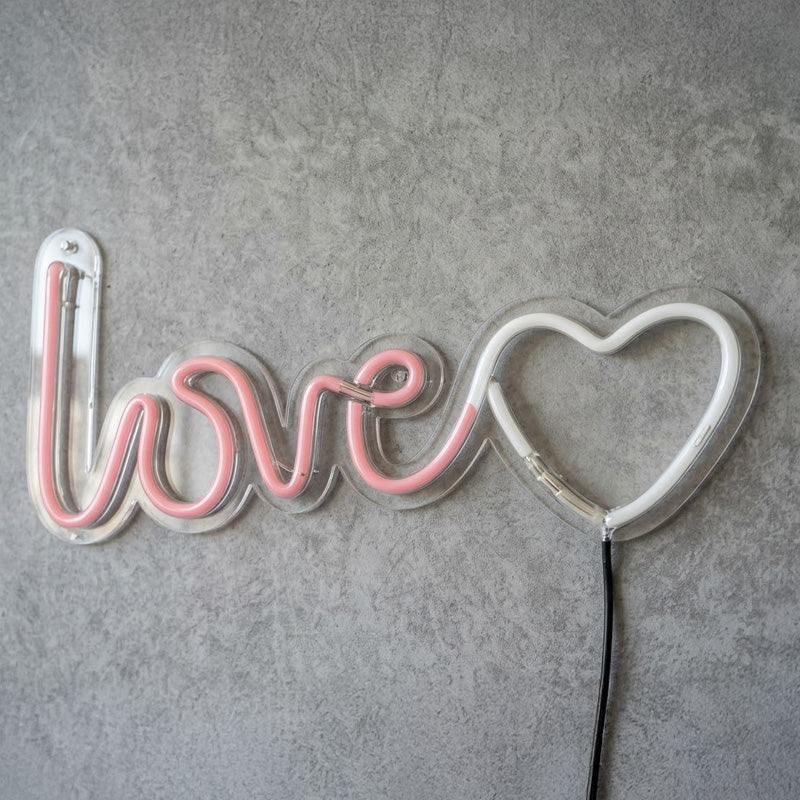 Love Neon Sign – Romantic LED Wall Decor for Bedroom & Couple Room