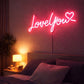Love You Neon Sign – Romantic LED Wall Decor for Bedroom & Couple Gift