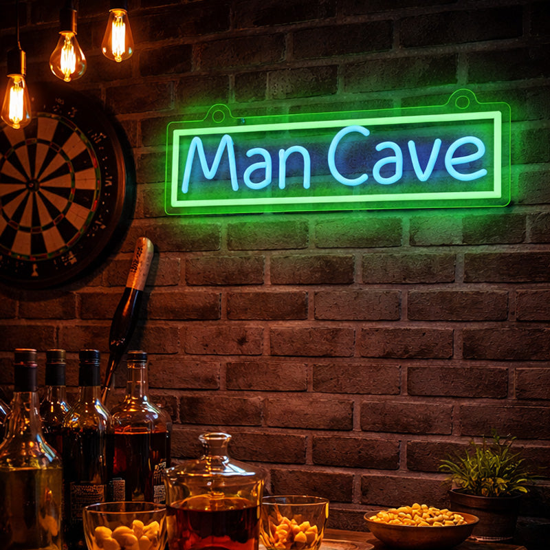 Man Cave Neon Signs - LED “Man Cave” Wall Light Decor