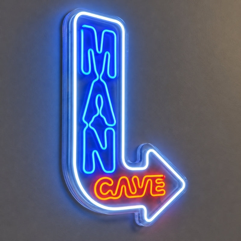 Man Cave Neon Signs - Arrow Direction Lounge Decor