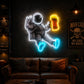 Man Cave Neon Signs - Astronaut Beer LED Wall Decor