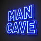 Man Cave Neon Signs - Classic Blue Lounge Decor