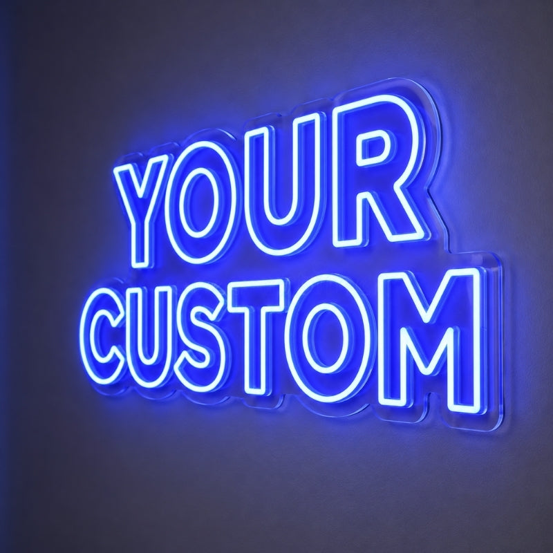 Man Cave Neon Signs - Classic Blue Lounge Decor