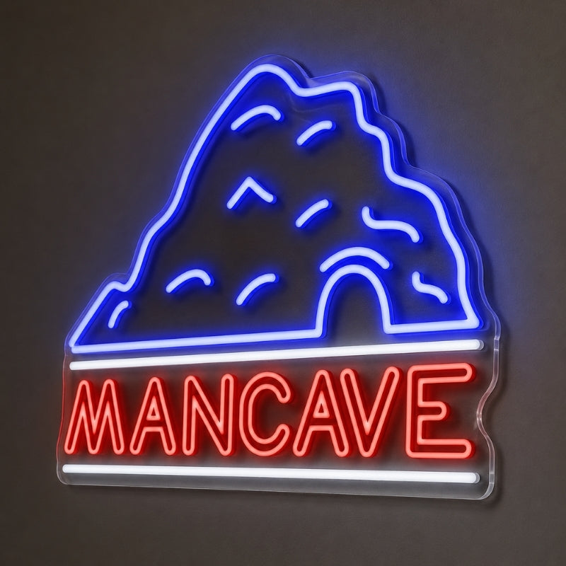 Man Cave Neon Signs - Classic Gaming Lounge Decor