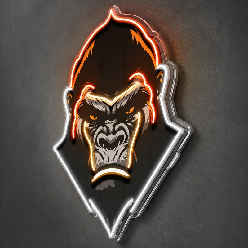 Man Cave Neon Signs - Fierce Gorilla Lounge Wall Decor