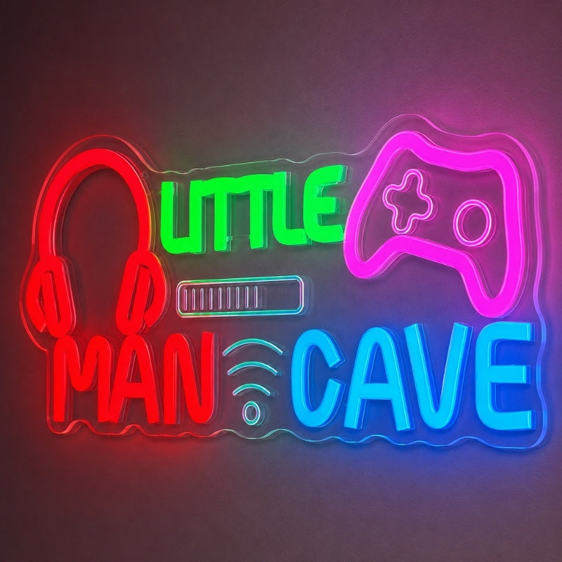 Man Cave Neon Signs - Little Gamer Zone Decor