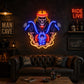 Man Cave Neon Signs - Skull Biker LED Wall Decor