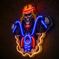 Man Cave Neon Signs - Skull Biker LED Wall Decor