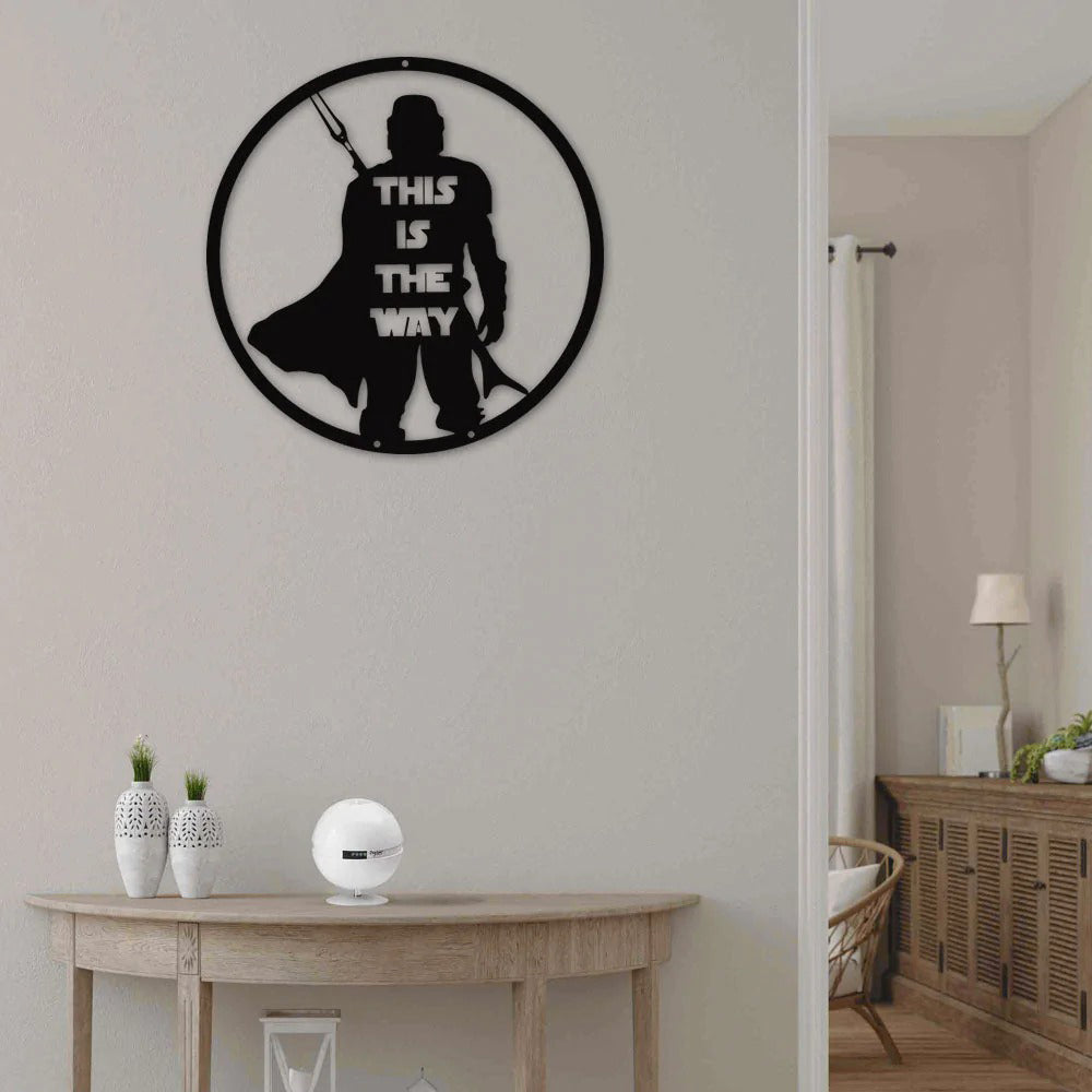 Mandalorian This Is The Way - Led Light Metal - Owls Matrix LTD
