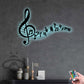 Music Notes - Led Light Metal - Owls Matrix LTD