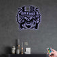 Skull Guns N' Roses - Led Light Metal - Owls Matrix LTD
