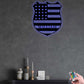 12"x12" Police US Personalized - Led Light Metal - Owls Matrix LTD