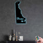 Delaware Where I Live - Led Light Metal - Owls Matrix LTD
