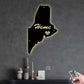 Maine Love My Hometown - Led Light Metal - Owls Matrix LTD