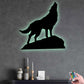 12"x12" Wolf So Cool So Strong - Led Light Metal - Owls Matrix LTD