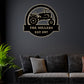 12"x12" Tractor Farmhouse Style Personalized - Led Light Metal - Owls Matrix LTD