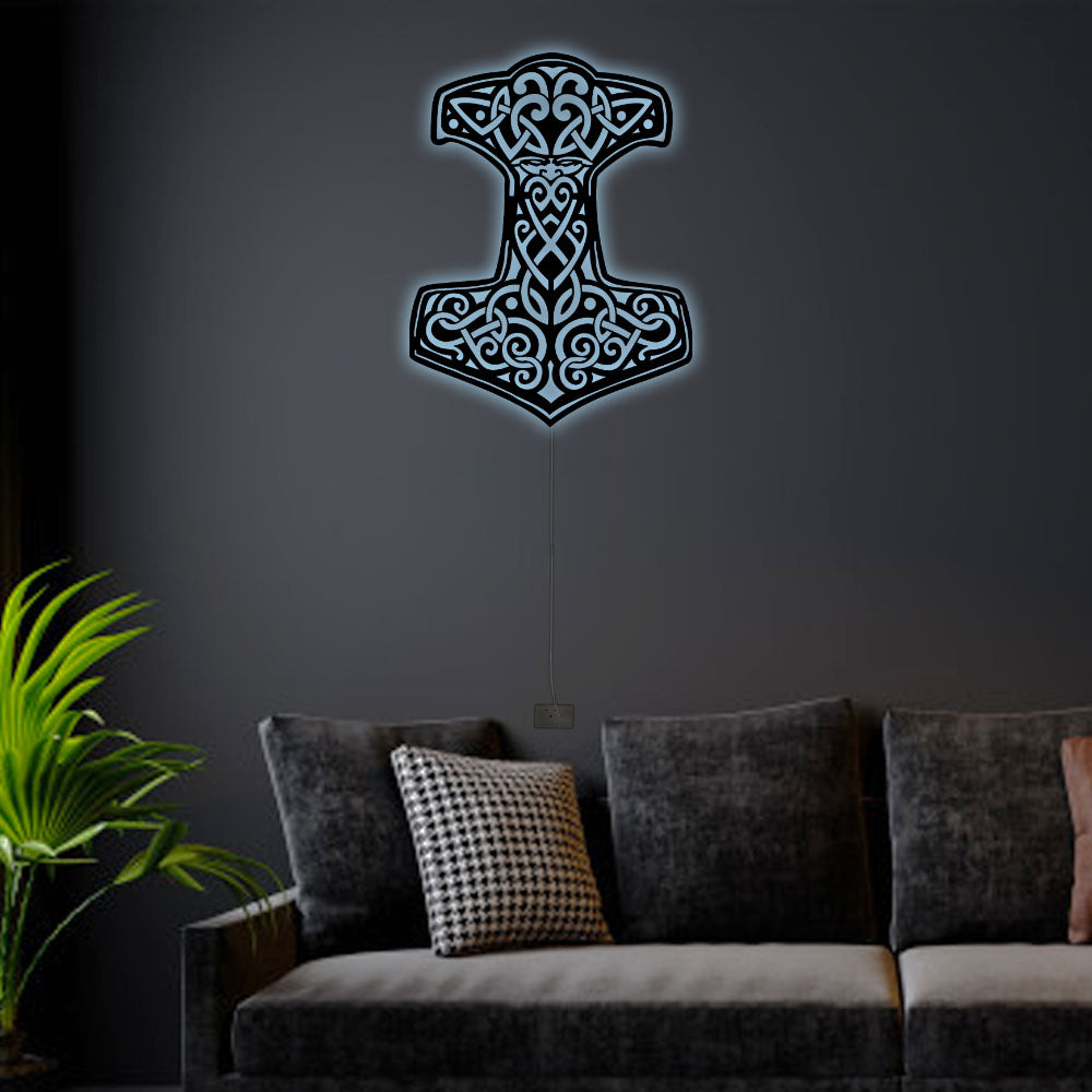 12"x12" Viking Strong Forever Amazing - Led Light Metal - Owls Matrix LTD