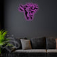 Floral Cow - Led Light Metal - Owls Matrix LTD