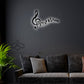Music Notes - Led Light Metal - Owls Matrix LTD