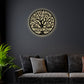 12"x12" Tree of Life Personalized - Led Light Metal - Owls Matrix LTD