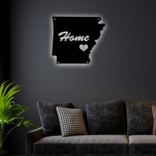 Arkansas - Led Light Metal - Owls Matrix LTD