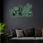 12"x12" Cactus Style - Led Light Metal - Owls Matrix LTD