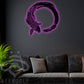 Koi Fish Enso Circle - Led Light Metal - Owls Matrix LTD