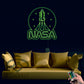 Retro Nasa Home Is My Life - Led Light Metal - Owls Matrix LTD