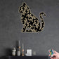 Floral Cat Cute Style - Led Light Metal - Owls Matrix LTD