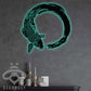 Koi Fish Enso Circle - Led Light Metal - Owls Matrix LTD