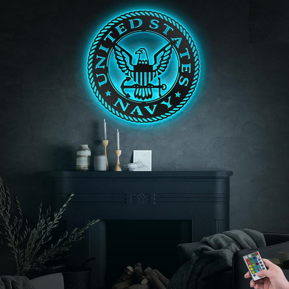 US Navy United States - Led Light Metal - Owls Matrix LTD