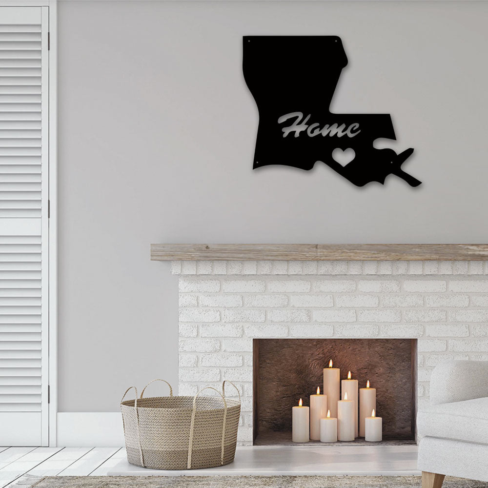 Louisiana Where My Home Is - Led Light Metal - Owls Matrix LTD