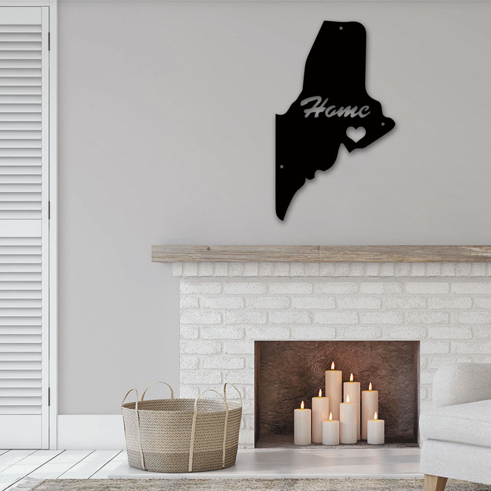 Maine Love My Hometown - Led Light Metal - Owls Matrix LTD