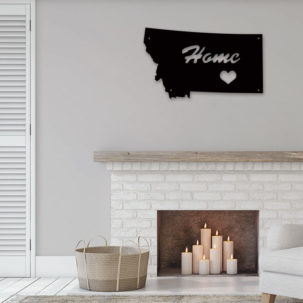 Montana Is My Home - Led Light Metal - Owls Matrix LTD