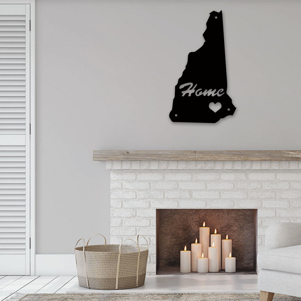 New Hampshire Home Is Best - Led Light Metal - Owls Matrix LTD