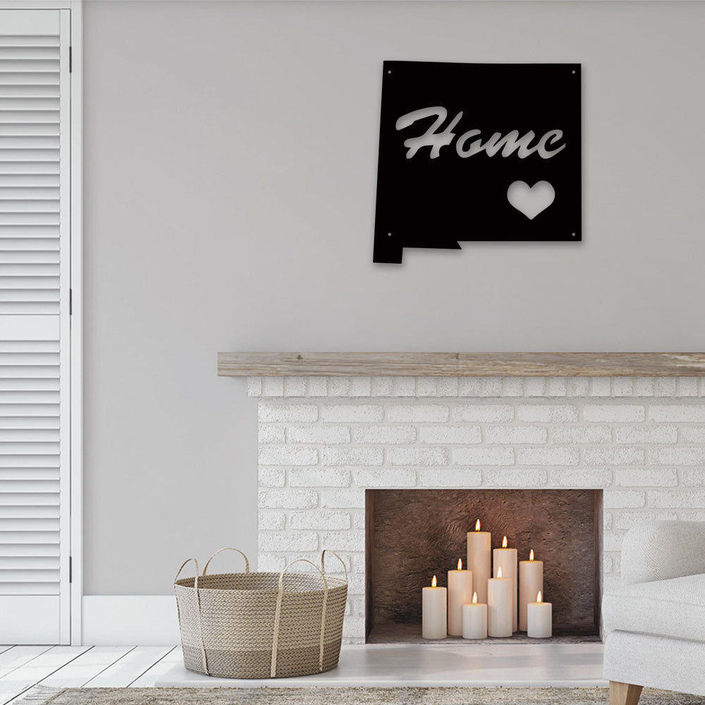 New Mexico Home Is My Love - Led Light Metal - Owls Matrix LTD