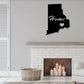 Rhode Island Home Is My Life - Led Light Metal - Owls Matrix LTD