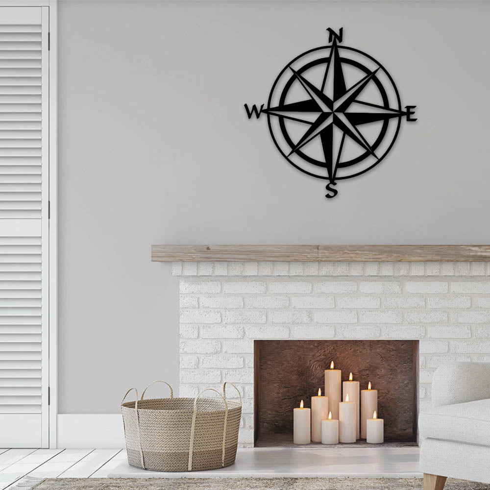 Nautical Compass So Simple - Led Light Metal - Owls Matrix LTD