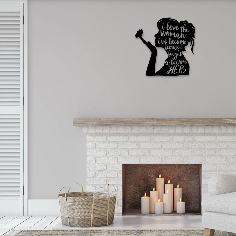 Woman Strong Woman In Life - Led Light Metal - Owls Matrix LTD