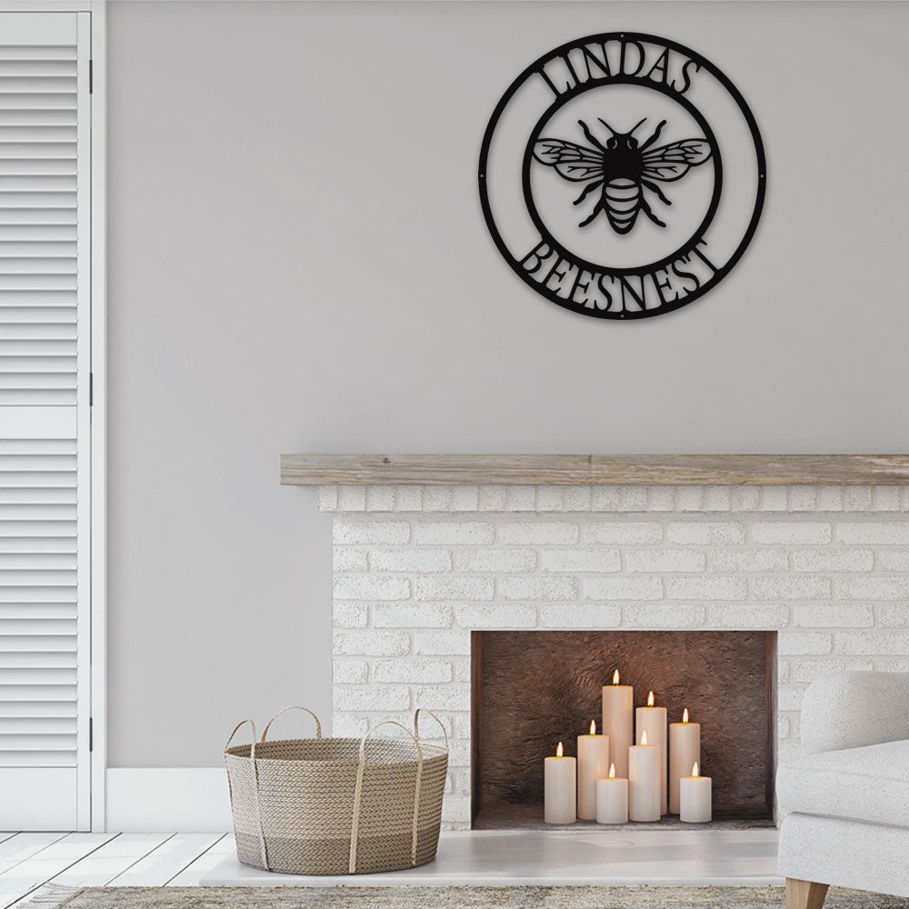 Bee Beekeeper Love His Life Personalized - Led Light Metal - Owls Matrix LTD