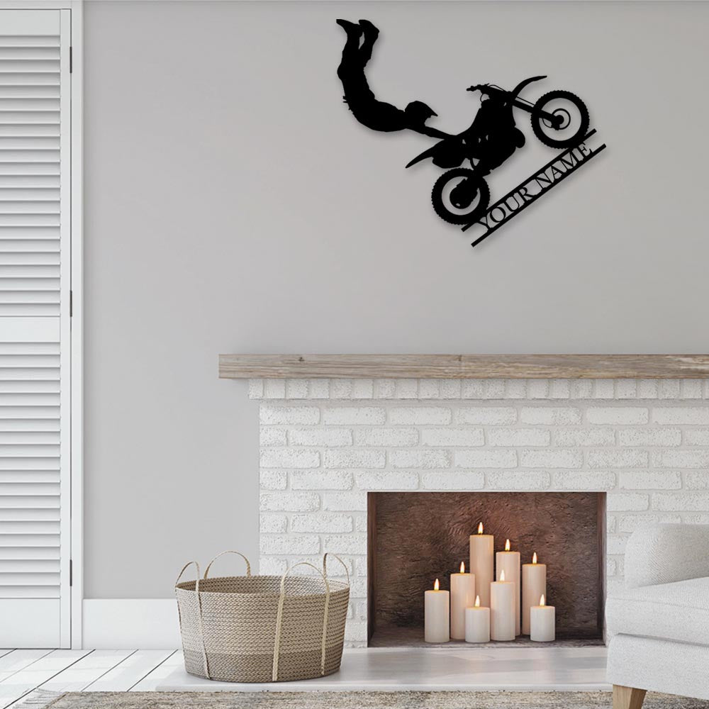 Motocross I See You Personalized - Led Light Metal - Owls Matrix LTD