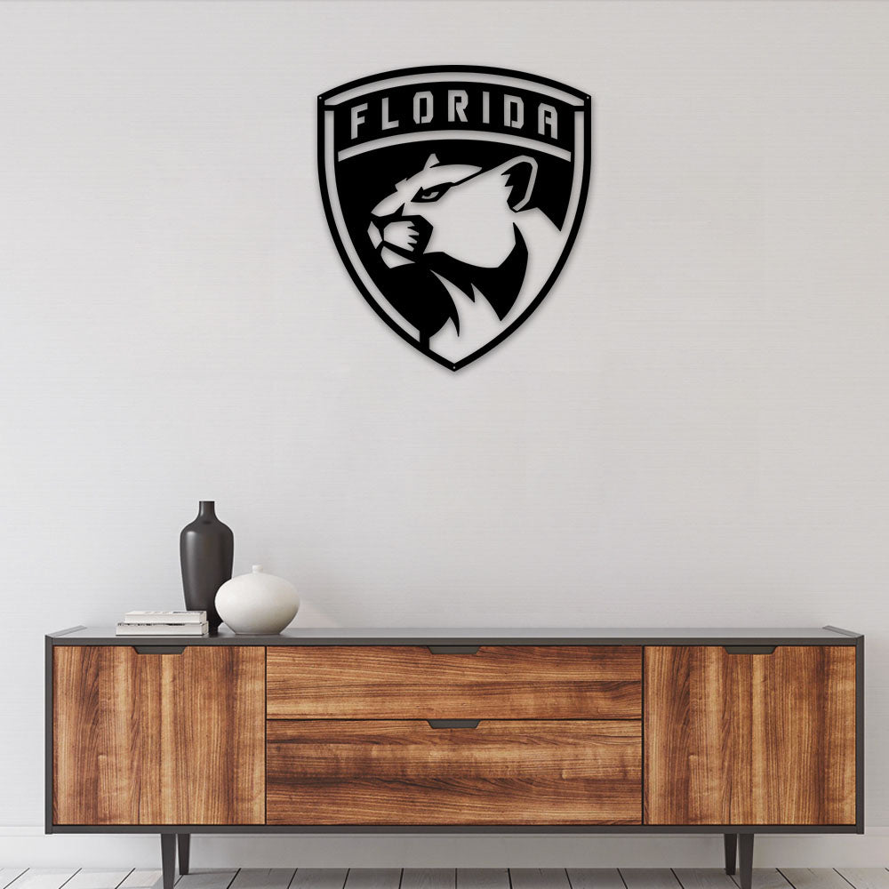 Florida Panthers I Love You - Led Light Metal - Owls Matrix LTD