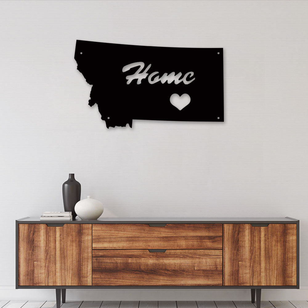 Montana Is My Home - Led Light Metal - Owls Matrix LTD