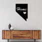Nevada Home Is Best Place - Led Light Metal - Owls Matrix LTD